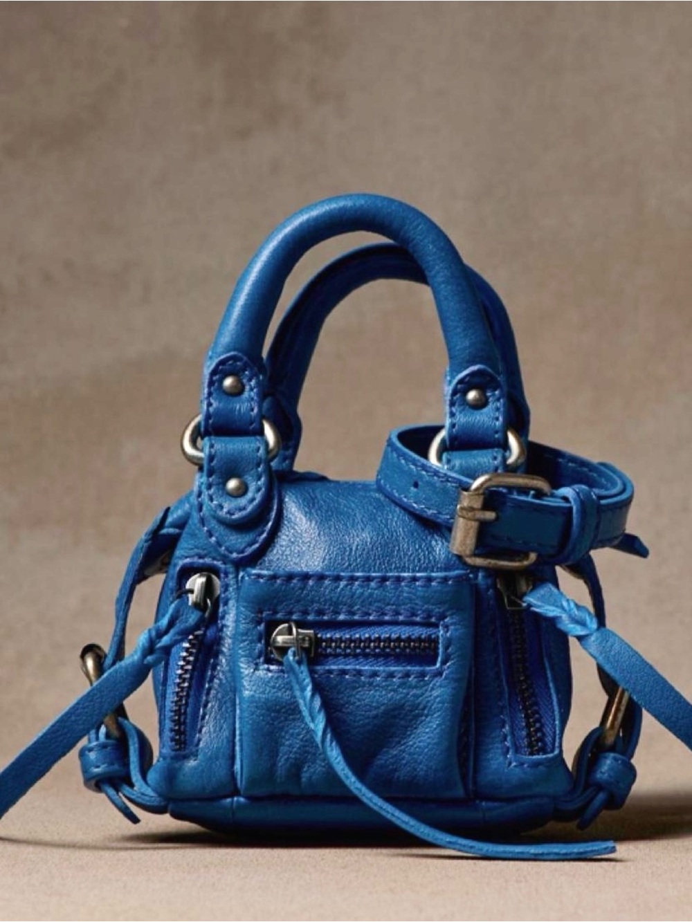 💙🔥NWT! SANTORINI BLUE Micro Emerson tote bag Free People / We The Free